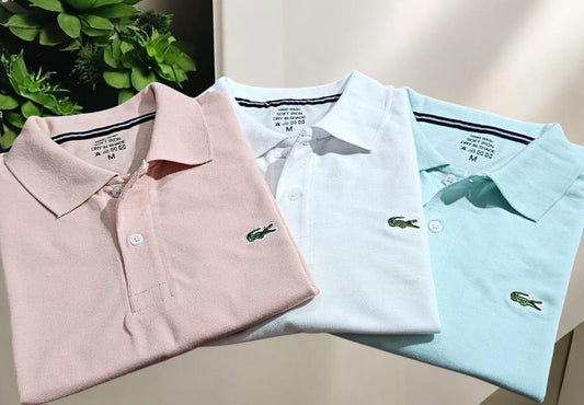 Lacoste Premium Polo T-shirts in Pack Of 3 Mens