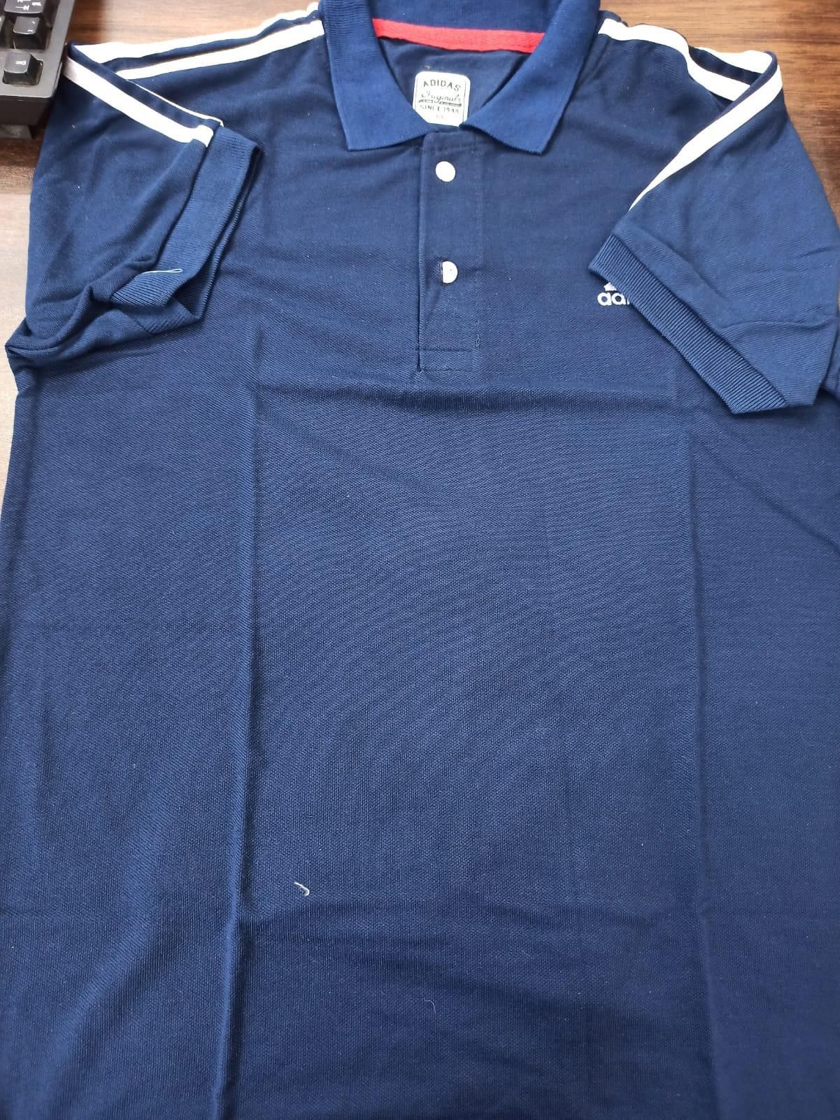 Mens Adidas Blue Polo Tshirt Super Comfortable