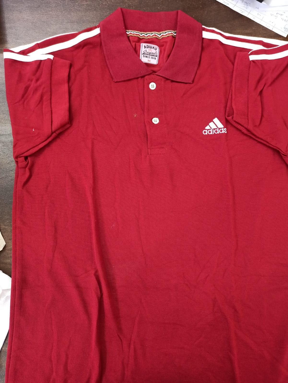 Mens Adidas Red Polo Tshirt Super Comfortable